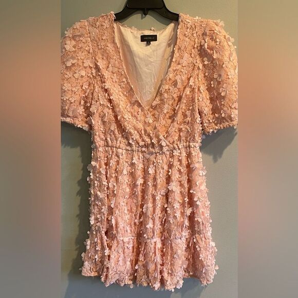 MAJORELL Tanner Mini Dress in Baby Pink size Medium - Picture 2 of 10